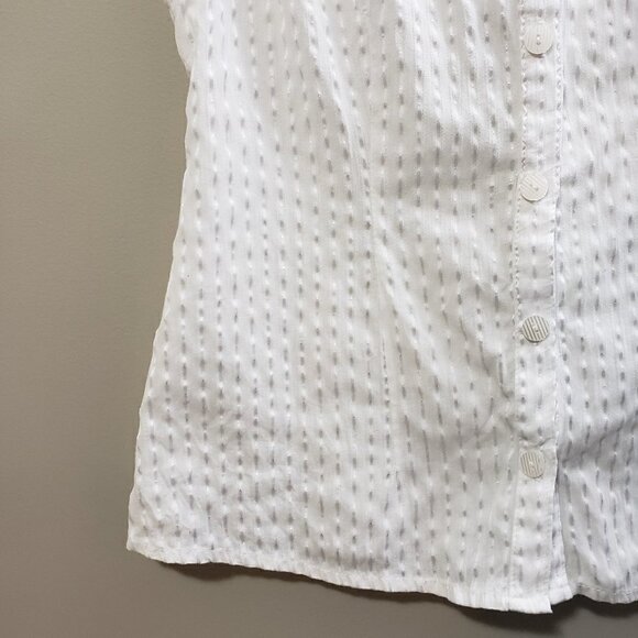 Yessica Basulto * White Sleeveless Popover Top M - Picture 5 of 8